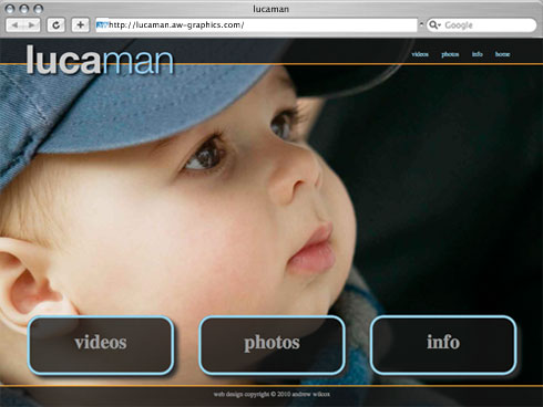 lucaman website - homepage